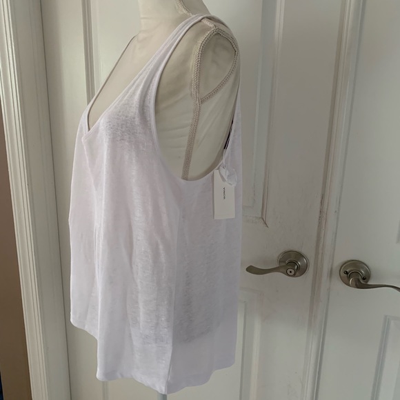 Vince Linen Double V-Neck Tank - Picture 10 of 15